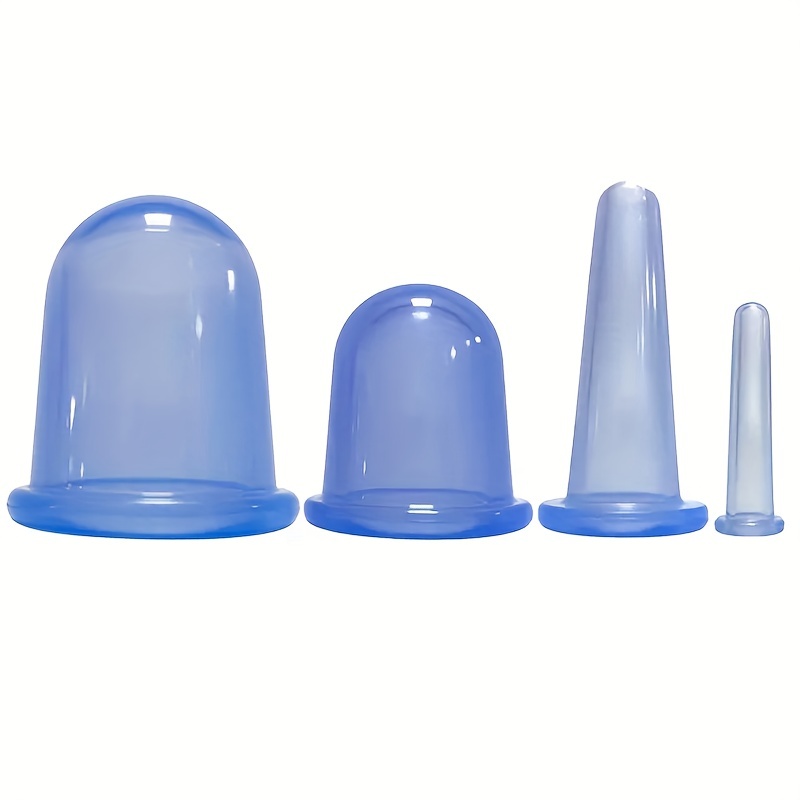 4 Pcs Silicone Vacuum Cup for Cellulite Massage
